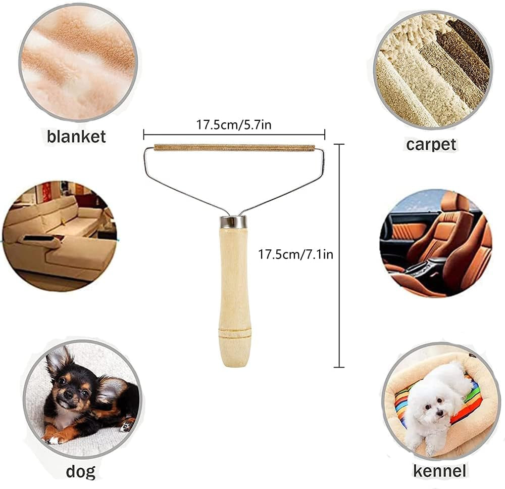 Fabric Shaver and Lint Remover - Professional Reusable Double-Sided Lint Rollers for Effective Pet Hair and Dust Removal from Clothing and Furniture